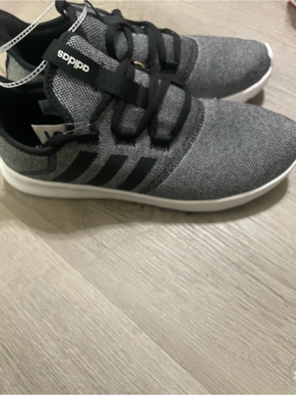 adidas Kids Grey & Black Athletic Sneaker